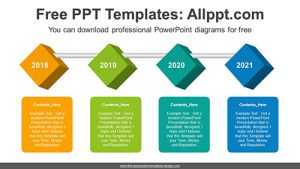 Bright 3D Cubes PowerPoint Diagram