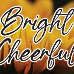 Bright Cheerful Script Font - Fonte Grátis Bright Cheerful Script Font