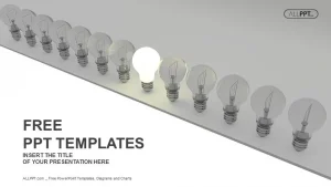 Bright idea concept with light bulb PowerPoint Templates