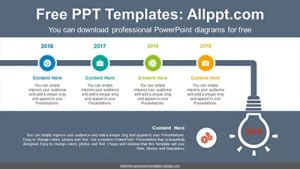 Bright light bulb PowerPoint Diagram Template