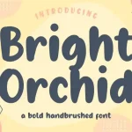 Bright Orchid Bold Handbrushed Font