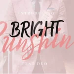 Bright Sunshine Script Font Duo - Fonte Grátis Bright Sunshine Script Font Duo