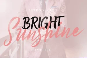 Bright Sunshine Script Font Duo