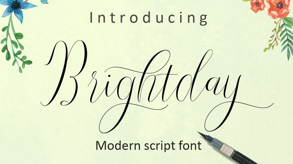 Brightday Script Font › Fontesk