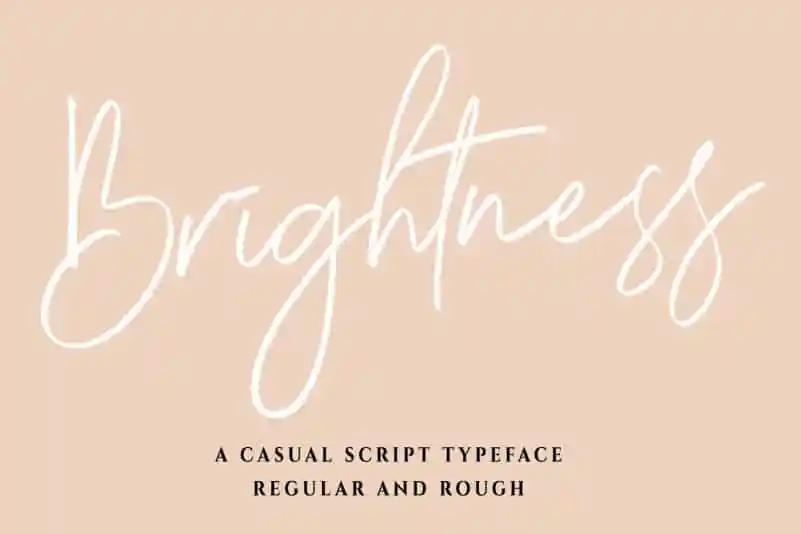 Brightness Script Font