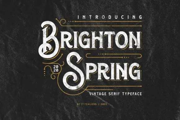 Brighton Spring Display Font