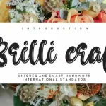 Brilli craf Display Font