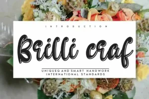 Brilli craf Display Font