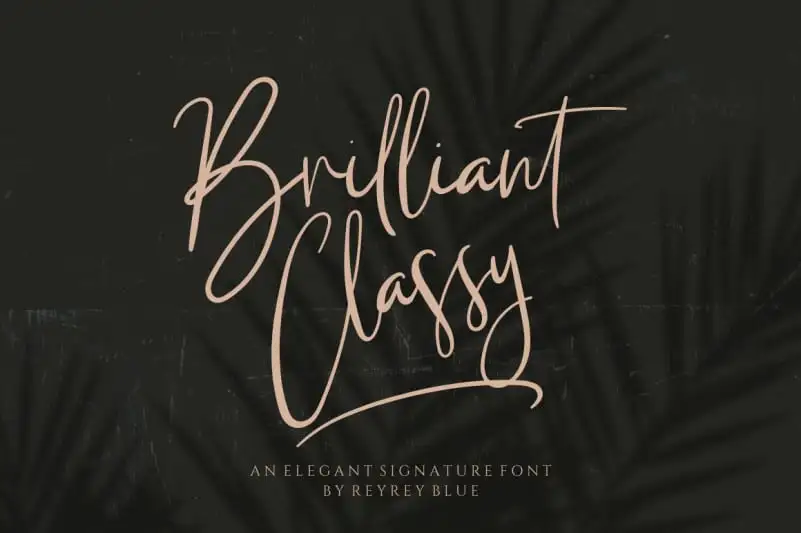 Brilliant Classy Script Font