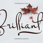 Brilliant Script Font - Fonte Grátis Brilliant Script Font