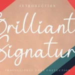 Brilliant Signature Script Font