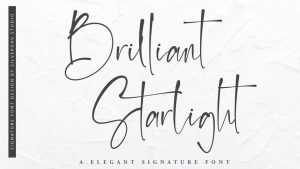Brilliant Starlight Signature Font › Fontesk