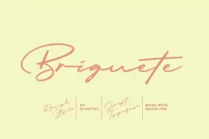 Briquete Handwritten Font