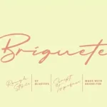 Briquete Script Font - Fonte Grátis Briquete Script Font