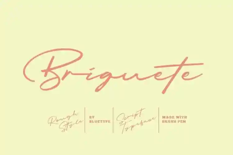 Briquete Script Font