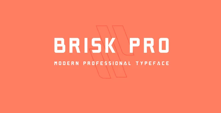 Brisk Pro Typeface