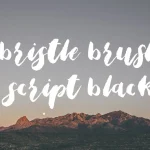 Bristle Brush Script Black Font - Fonte Grátis Bristle Brush Script Black Font