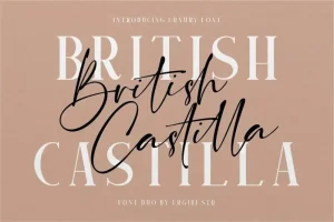 British Castilla Script Font