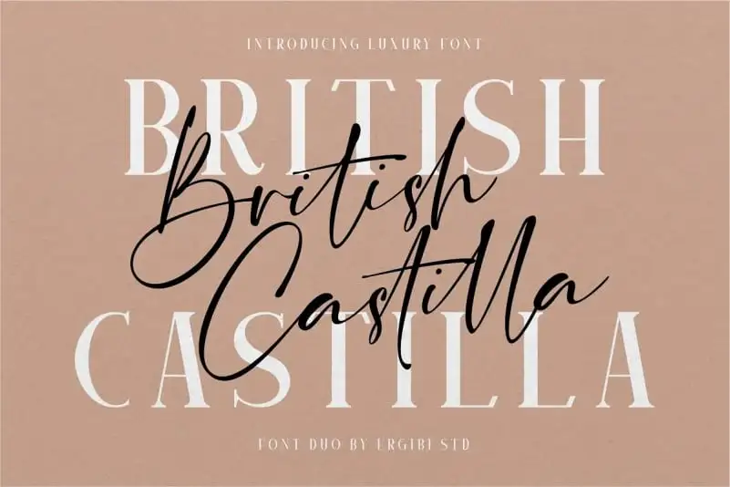 British Castilla Script Font