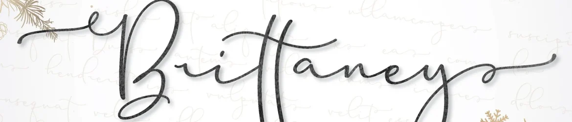 Brittaney Script Font