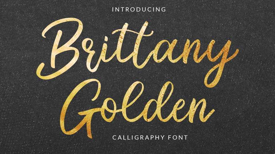 Brittany Golden Script Font › Fontesk