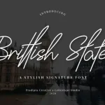Brittish State Handwritten Font