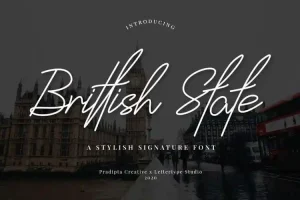 Brittish State Handwritten Font