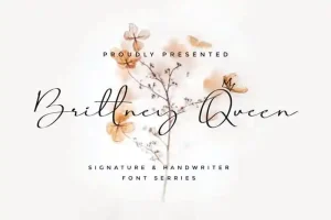 Brittney Queen Script Font