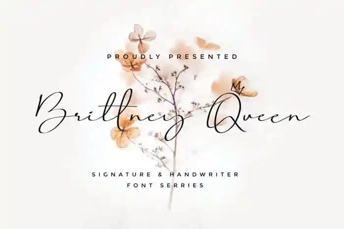 Brittney Queen Script Font