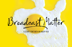 Broadcast Matter Font