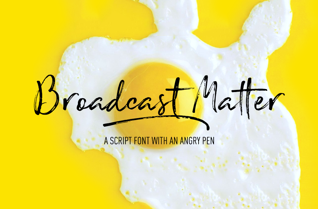 Broadcast Matter Font