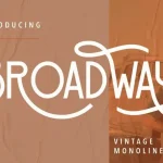 Broadway Display Font - Fonte Grátis Broadway Display Font