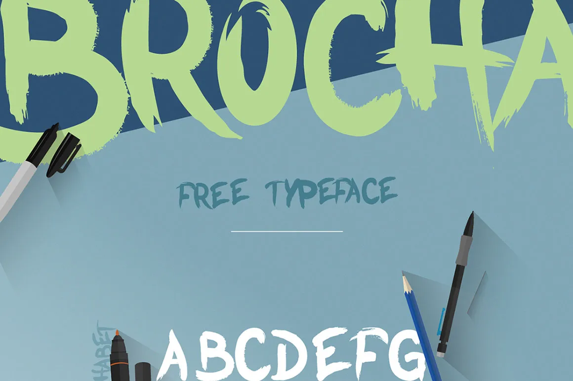 BROCHA - Free Typeface