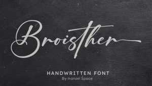 Broisther Font › Fontesk