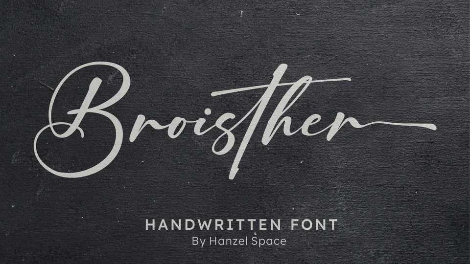 Broisther Font › Fontesk