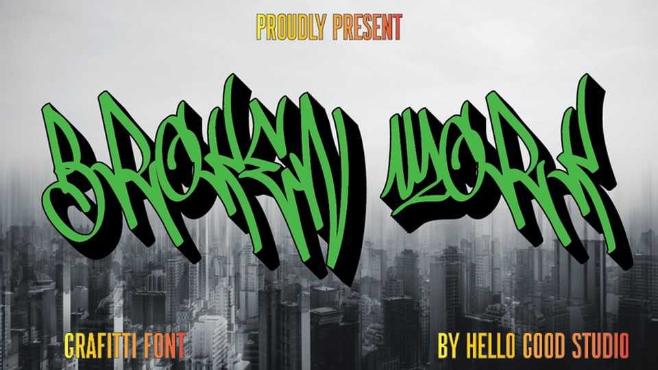 Broken Work Font › Fontesk