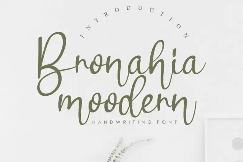 Bronahia Handwritten Font