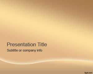 Bronze PowerPoint Template