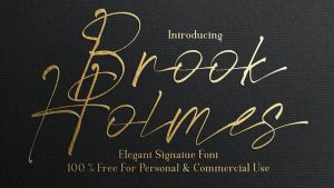 Brook Holmes Font › Fontesk