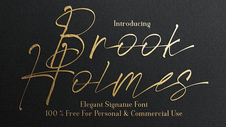 Brook Holmes Font › Fontesk