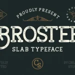 Broster Display Font - Fonte Grátis Broster Display Font