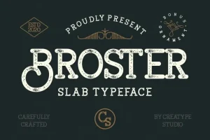 Broster Display Font