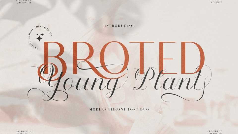 Broted Young Plant Font Duo › Fontesk