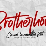 Brotherhood Font - Fonte Grátis Brotherhood Font