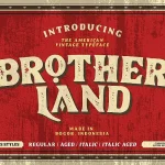 Brotherland American Vintage Font