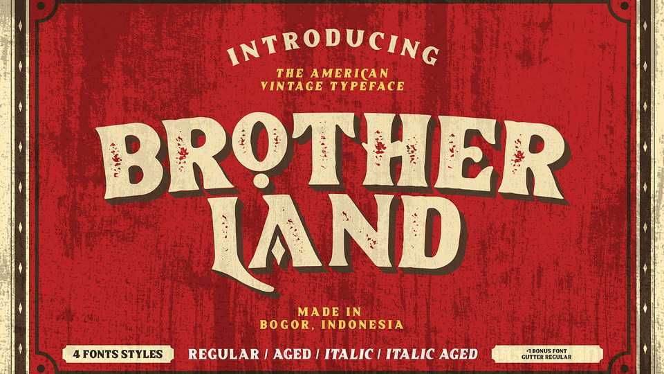 Brotherland Font › Fontesk