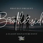 Brotherside Signature Font