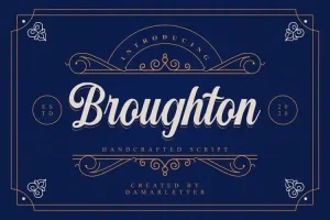 Broughton Script Font