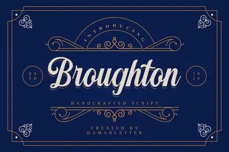 Broughton Script Font
