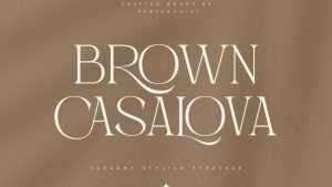 Brown Casalova Font › Fontesk